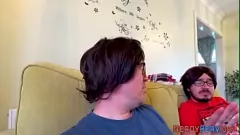 Abspielen Die unschuldige britische Amateurin Leyla Jones wird in Leeds, Yorkshire, von einem Nerd facialisiert