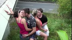 play Orgia Pública Quarteto com Big Titted Teen Krystal Swift